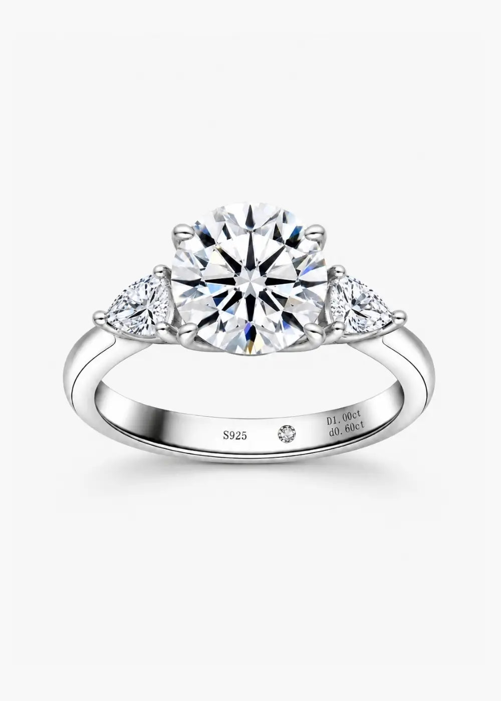 Moissanite side-stone ring collection — Aurora Moissanite