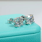 AnuJewel 2ct D Color Moissanite 925 Sterling Silver Stud Earrings for Women With Cer Certificate Jewelry Jewelry Custom Earrings
