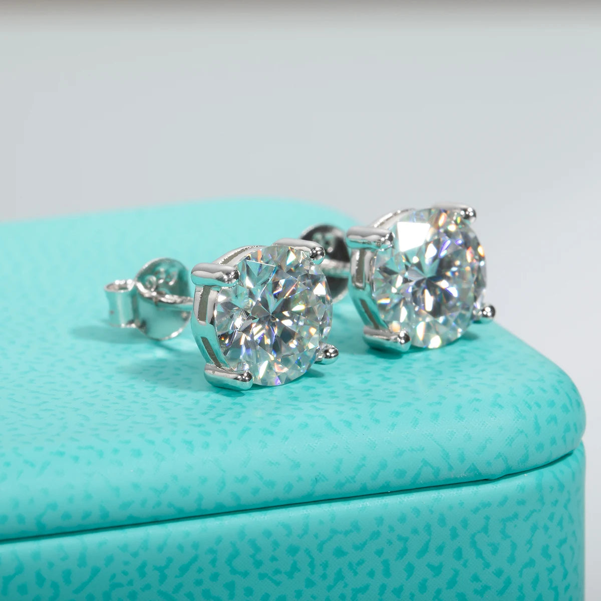 AnuJewel 2ct D Color Moissanite 925 Sterling Silver Stud Earrings for Women With Cer Certificate Jewelry Jewelry Custom Earrings