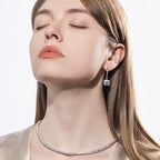 The Dew Earrings — 1ct moissanite drops, 18K gold plated — Aurora Moissanite