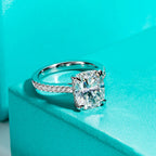 Cushion cut moissanite 5ct D color VVS1, largest cushion in Aurora lineup — Aurora Moissanite