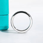 The Kell Band lifestyle — 4mm moissanite band worn on finger — Aurora Moissanite