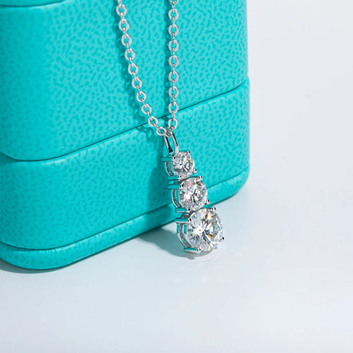AnuJewel 1.8cttw D Color Moissanite Diamond Pendant Necklace 925 Sterling Silver For Women Fine Jewelry Gifts Wholesale