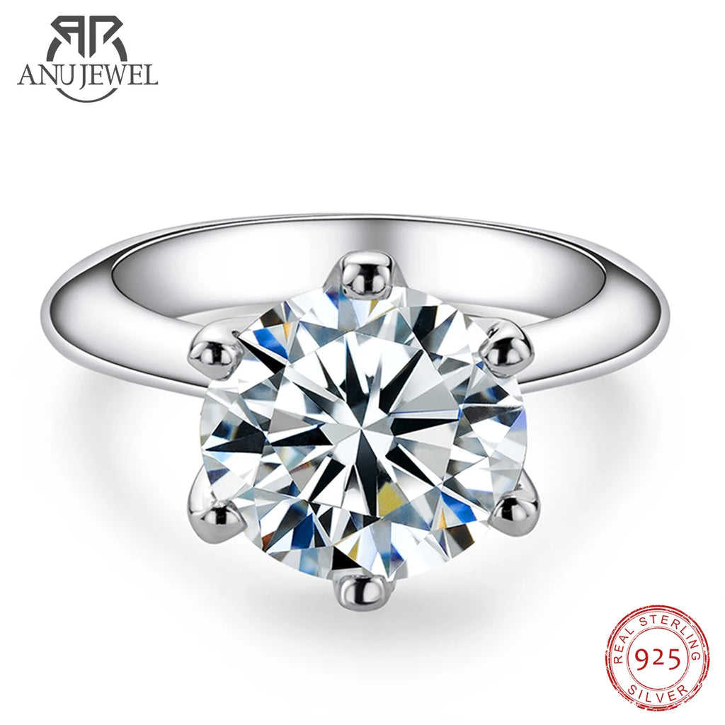 multi-carat moissanite solitaire 1ct 2ct 3ct or 5ct, 18K gold — Aurora Moissanite