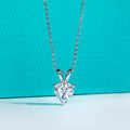 AnuJewel 2ct/3ct/4ct/5ct D Color Heart Cut Moissanite Pendant Necklace 925 Sterling Silver Valentine's Day Gifts for Women