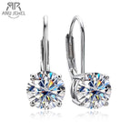 AnuJewel  1 Carat D Color Moissanite Diamond Dangle Drop Earrings 925 Sterling Silver Bow Cuff Earrings Charm Jewelry Wholesale