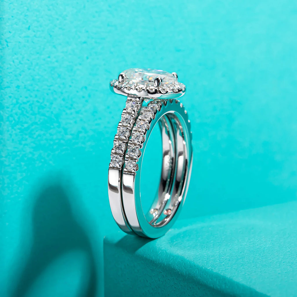 The Aven Ring lifestyle — oval moissanite ring worn on finger — Aurora Moissanite