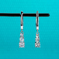 The Wisp Earrings — 1.8cttw moissanite dangle drop, S925 — Aurora Moissanite
