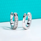 AnuJewel 0.56cttw Luxury Moissanite Ear Hoop Earrings 925 Sterling Silver Earring For Woman Wedding Engagement Jewelry Wholesale