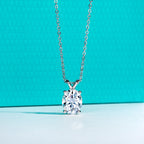 AnuJewel 2ct/3ct/4ct/5ct D Color Oval Cut Moissanite Pendant Necklace 925 Sterling Silver Valentine's Day Gifts for Women