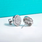 The Flux Earrings — 0.9cttw moissanite cluster stud, S925 — Aurora Moissanite