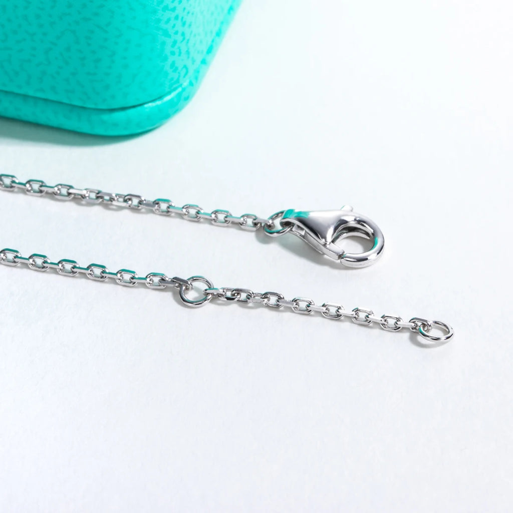 AnuJewel 1ct Moissanite Heart Bracelet On Hand 925 Sterling Silver Lab Created Diamond 17.5cm Adjustable Bracelets For Woman