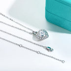 AnuJewel 2ct D Color  Moissanite Diamond  Heart Shape Pendant Necklace 925 Sterling Silver Fine Jewelry Gifts Wholesale