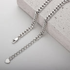 The Link Bracelet lifestyle — moissanite Cuban bracelet worn on wrist — Aurora Moissanite