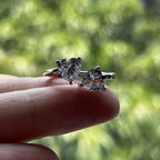 The Calla Ring — 2ct heart moissanite adjustable open ring, front view — Aurora Moissanite
