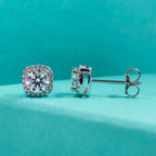 5mm round moissanite studs 1cttw D color VVS1, S925 — Aurora Moissanite
