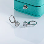 AnuJewel 1 Carat D Color Moissanite Dangle Drop 925 Sterling Silver Earrings With Certificate Jewelry Wholesale