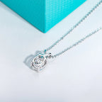 AnuJewel 2ct/3ct/4ct/5ct D Color Oval Cut Moissanite Pendant Necklace 925 Sterling Silver Valentine's Day Gifts for Women