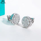 0.9cttw moissanite cluster stud earrings, S925 — Aurora Moissanite