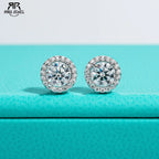AnuJewel 1cttw D Color Round Cut Moissanite Diamond  925 Sterling Silver Stud Earrings For Woman Jewelry Wholesale