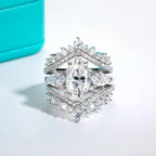 The Dael Ring lifestyle — marquise moissanite worn on finger — Aurora Moissanite