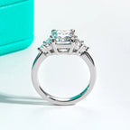 Radiant moissanite 3ct D color VVS1, rectangular brilliant cut — Aurora Moissanite