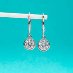 AnuJewel Moissanite Hoop Women's Earrings Huggies  925 Sterling Silver 2cttw Lab Created Diamond Drop Earrings Jewelry Wholesale
