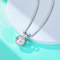 AnuJewe 1ct/2ct D Color  Moissanite Diamond  Necklace Top Quality 18K Gold Plated  Pendant Necklace Fine Jewelry Gifts Wholesale