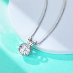 AnuJewe 1ct/2ct D Color  Moissanite Diamond  Necklace Top Quality 18K Gold Plated  Pendant Necklace Fine Jewelry Gifts Wholesale
