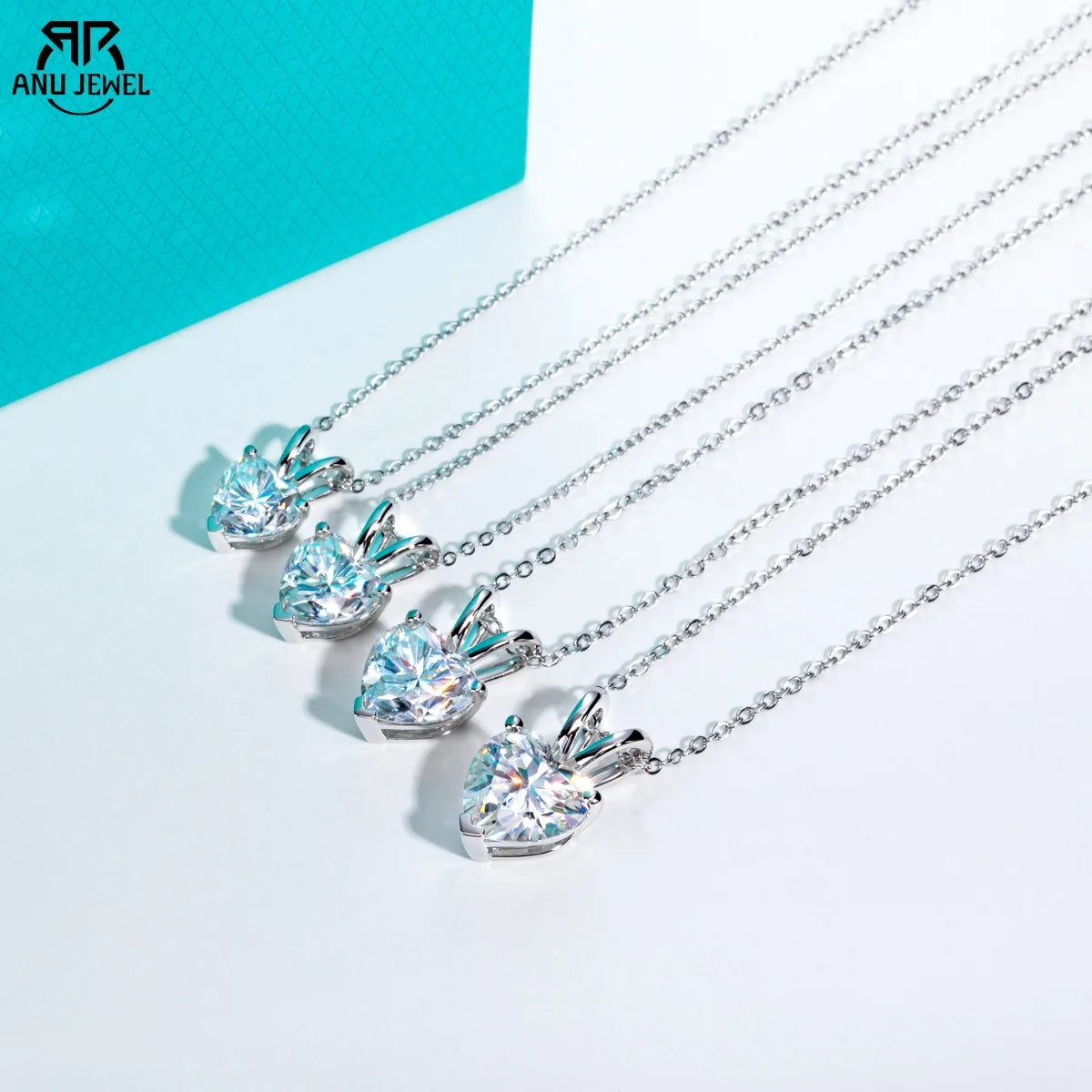AnuJewel Irregularly Shaped Moissanite Necklace