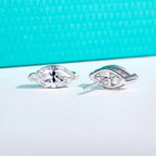 AnuJewel 1cttw-6cttw Marquise Moissanite Earrings 925 Sterling Silver D Color VVS1 Moissanite Classic Stud Earring for Woman