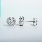 AnuJewel 1cttw D Color Round Cut Moissanite Diamond  925 Sterling Silver Stud Earrings For Woman Jewelry Wholesale