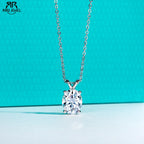 AnuJewel 2ct/3ct/4ct/5ct D Color Oval Cut Moissanite Pendant Necklace 925 Sterling Silver Valentine's Day Gifts for Women