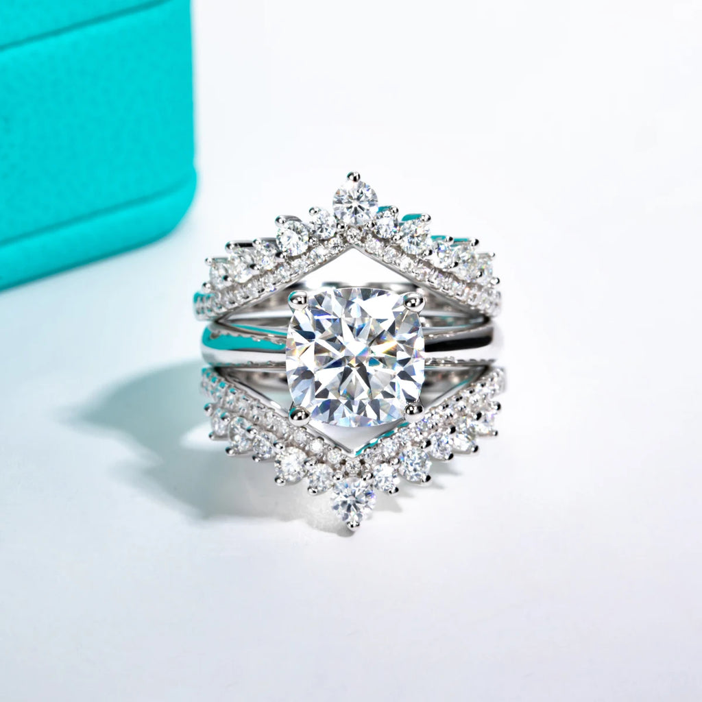 The Neve Ring lifestyle — cushion gray moissanite ring worn on finger — Aurora Moissanite