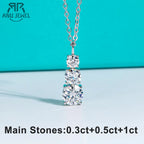 AnuJewel 1.8cttw D Color Moissanite Diamond Pendant Necklace 925 Sterling Silver For Women Fine Jewelry Gifts Wholesale
