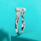 Oval moissanite 3.8cttw D color VVS1, large oval solitaire — Aurora Moissanite