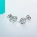 AnuJewel 1cttw D Color Round Cut Moissanite Diamond  925 Sterling Silver Stud Earrings For Woman Jewelry Wholesale