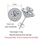 The Rune Earrings lifestyle — vintage moissanite studs worn — Aurora Moissanite