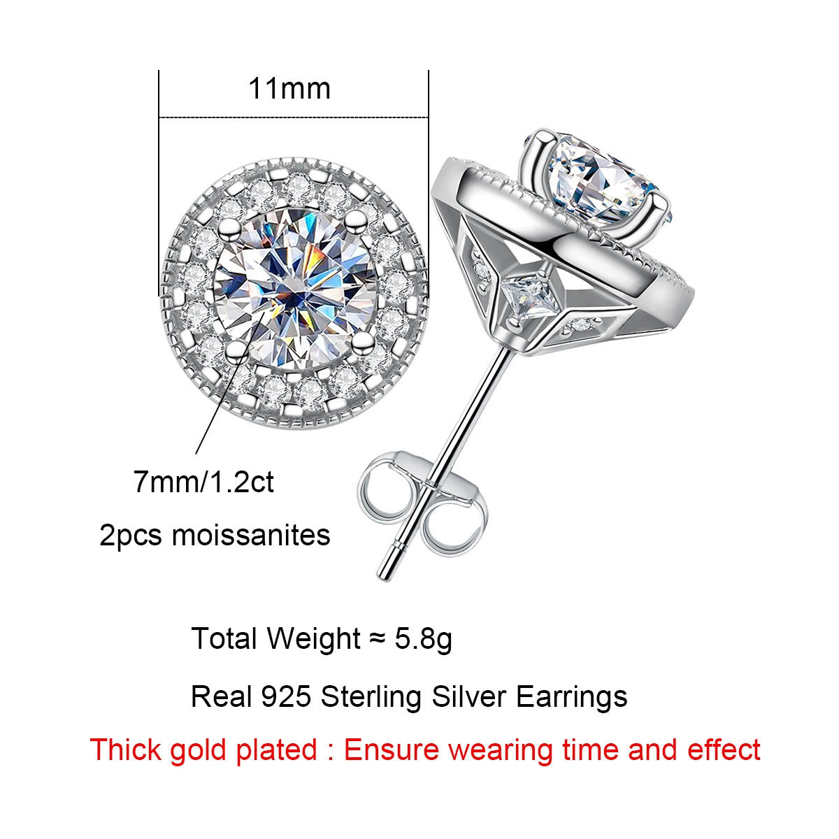 The Rune Earrings lifestyle — vintage moissanite studs worn — Aurora Moissanite