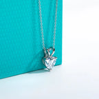 AnuJewel 2ct/3ct/4ct/5ct D Color Heart Cut Moissanite Pendant Necklace 925 Sterling Silver Valentine's Day Gifts for Women