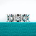 The Vale Band — 2.5mm or 3mm moissanite column ring, sizes 5–12 — Aurora Moissanite