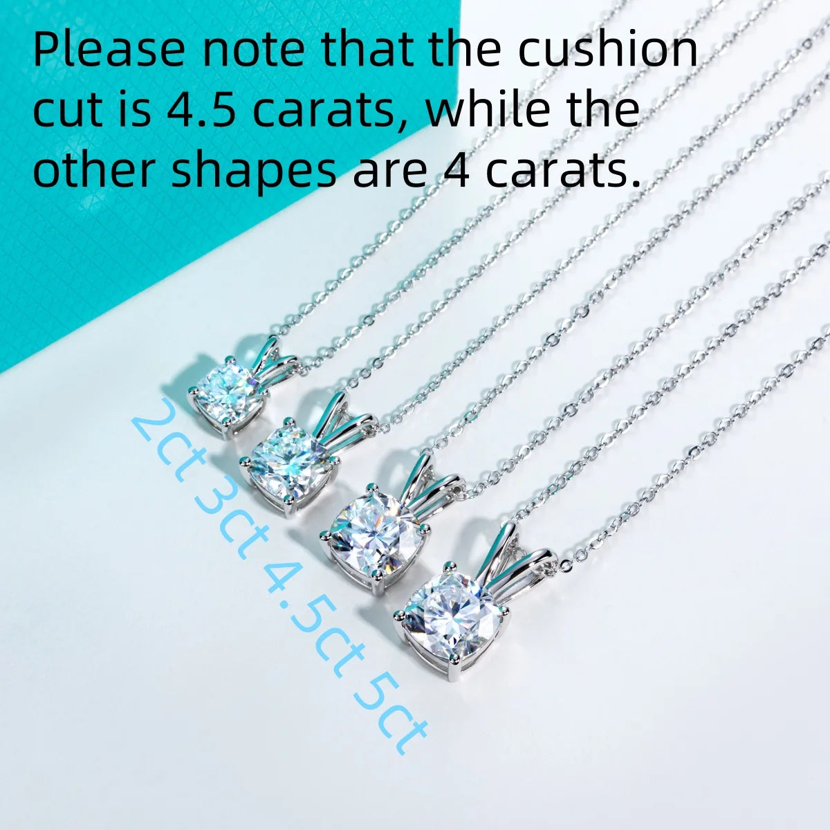 AnuJewel Irregularly Shaped Moissanite Necklace