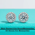 AnuJewel 1cttw D Color Round Cut Moissanite Diamond  925 Sterling Silver Stud Earrings For Woman Jewelry Wholesale