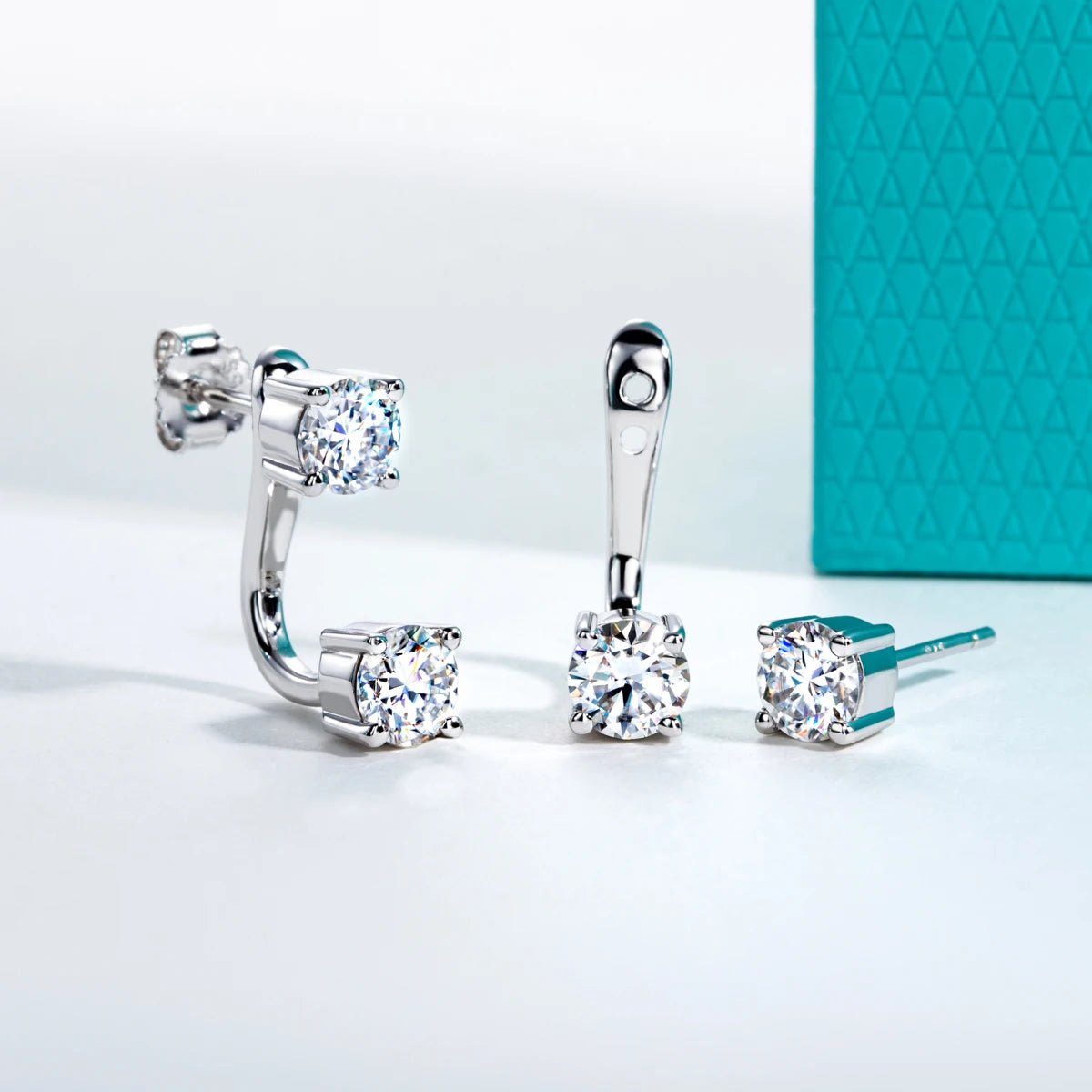 AnuJewel 2.4cttw D Color Moissanites Classic Hoop Earring for Women 925 Sterling Silver Jewelry Multipurpose Earrings for Women