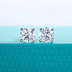 AnuJewel 1ct D Color Moissanite Classic Earring 925 Sterling Silver 18K Plated Stud Earrings for Woman Fine Jewelry Wholesale