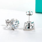 AnuJewel 1cttw-6cttw Moissanites Earrings 925 Sterling Silver D Color VVS1 Moissanite Classic Stud Earrings for Woman Jewelry