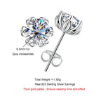 AnuJewel 2cttw D Color Moissanite Diamond Lotus Stud Earrings 925 Sterling Silver Flower Earrings For Woman Gifts Wholesale