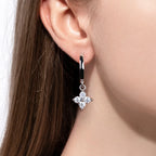 The Mira Earrings — 3mm moissanite huggie hoops, S925 — Aurora Moissanite