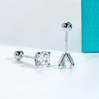 AnuJewel 1ct D Color Moissanite Classic Earring 925 Sterling Silver 18K Plated Stud Earrings for Woman Fine Jewelry Wholesale